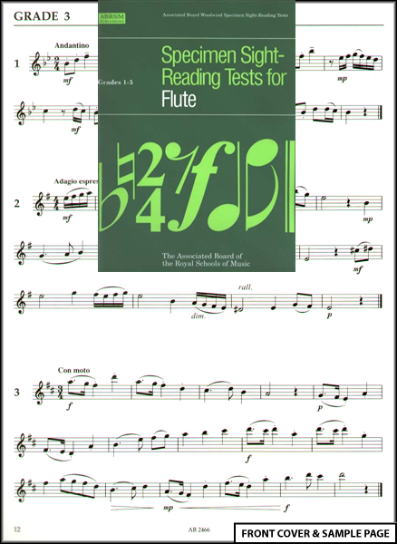 Flute Sight Reading Tests Grades 1-5 ABRSM NEW | eBay