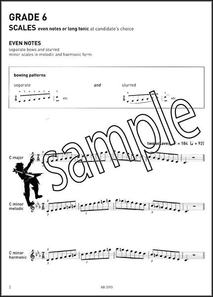 Violin Scales Arpeggios Abrsm Grade From Ebay