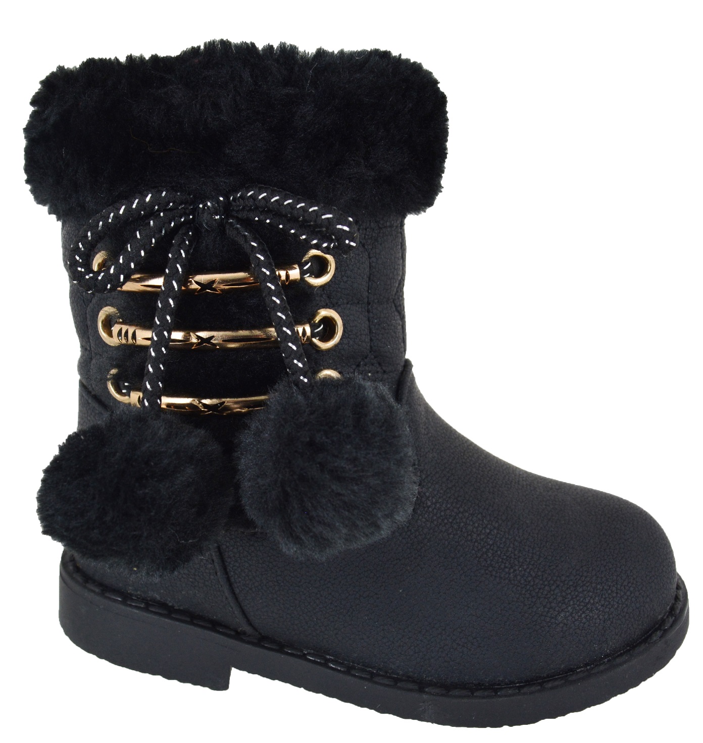 infant black ankle boots