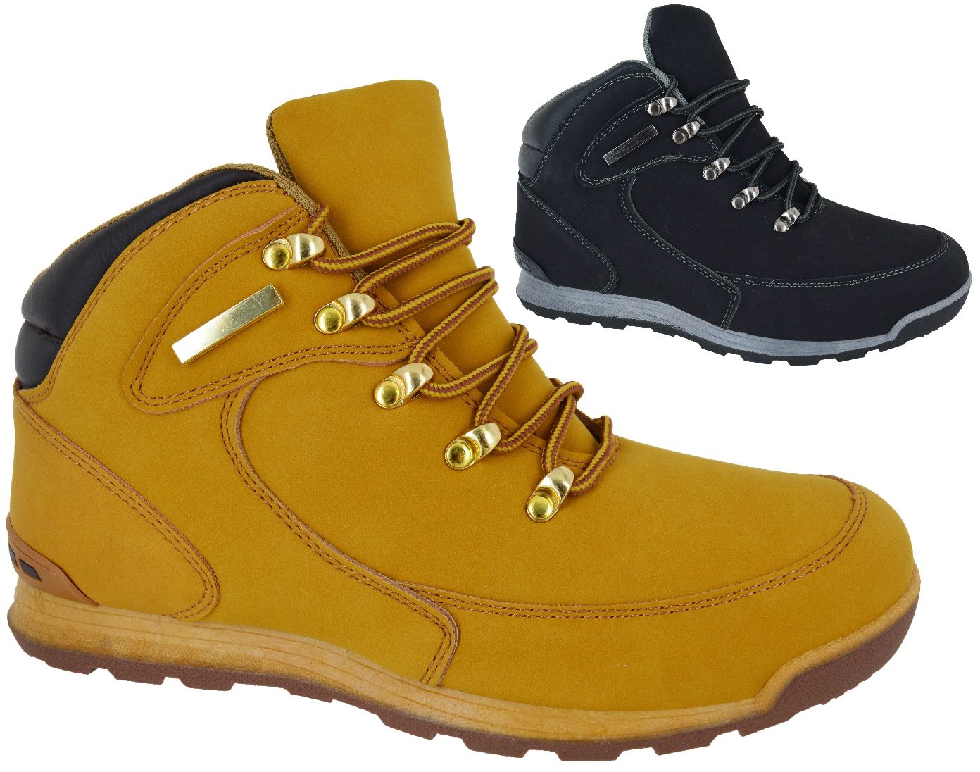 BOTAS CON CORDONES PARA HOMBRE INVIERNO SENDERISMO COMBATE ZAPATOS DE TRABAJO eBay