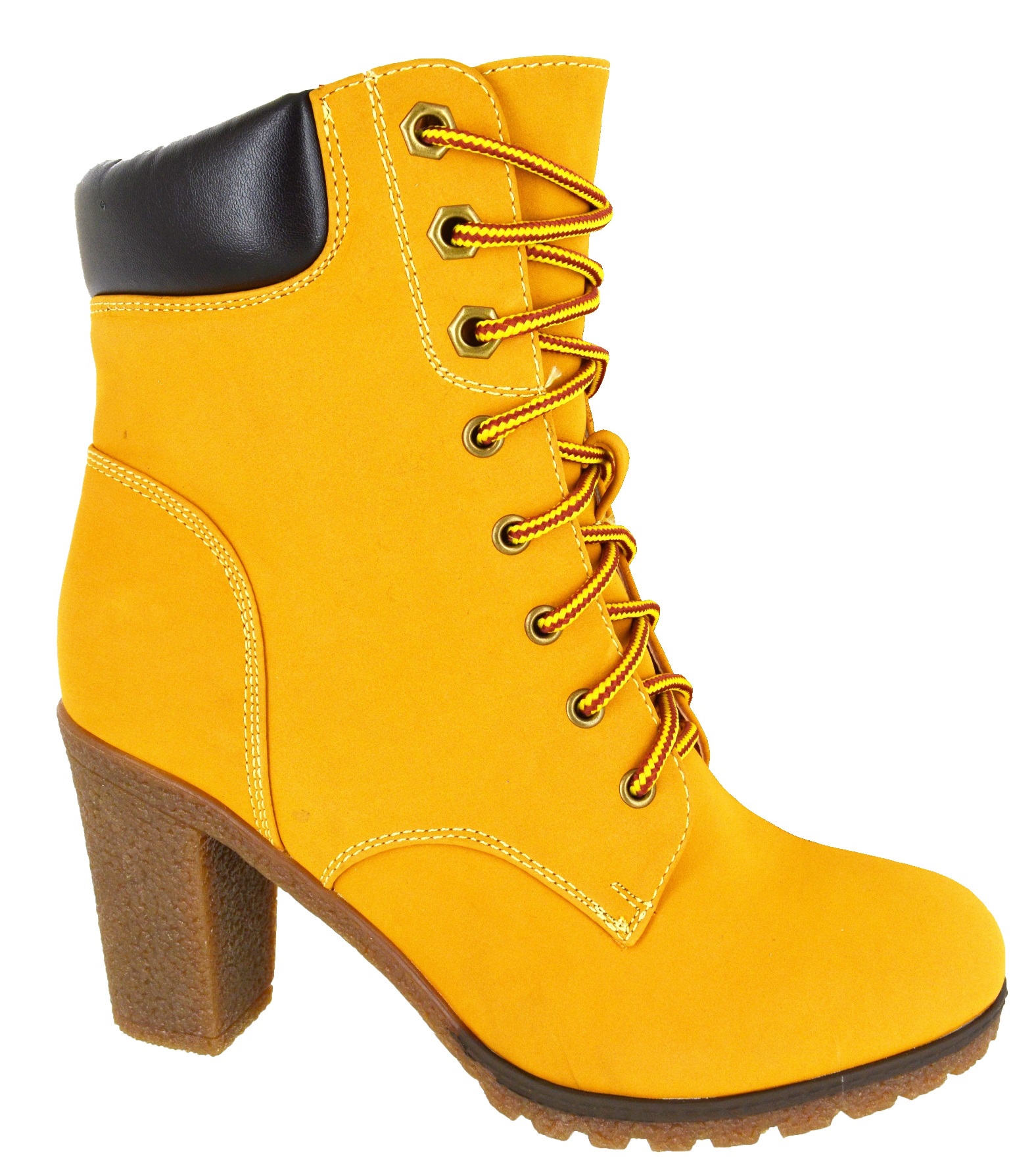 womens combat boots with heel
