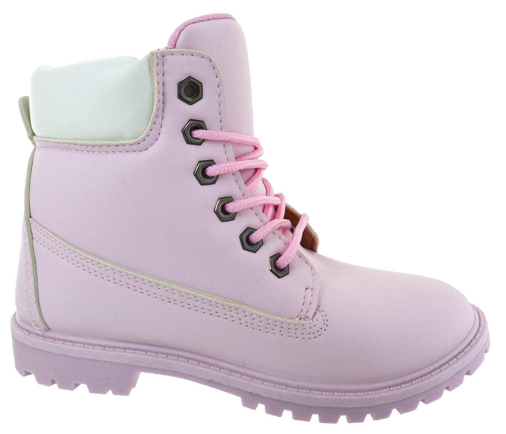 WOMENS LADIES COMBAT CASUAL GRIP RUBBER SOLE LACE UP ANKLE BOOTS SHOES