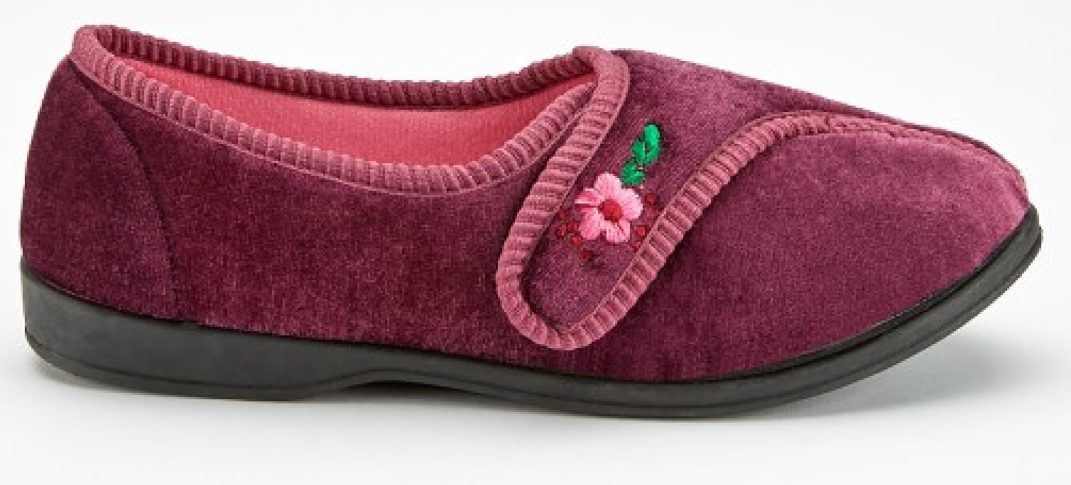 WOMENS LADIES WARM SOFT OUTDOOR VELOUR STRAP MOCCASINS SLIPPERS MULES SIZE 3-8