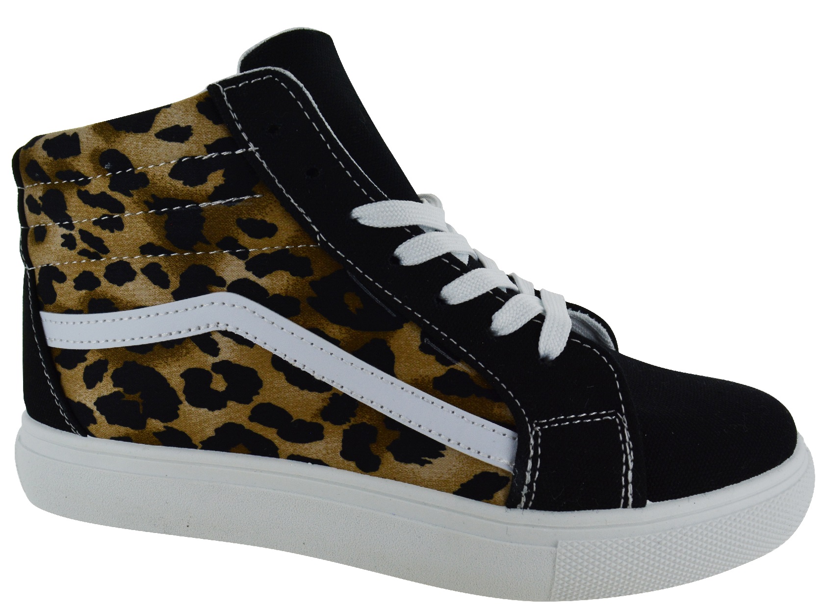 LADIES WOMENS LACE UP CANVAS RUNNING GYM SNEAKER HI TOP PUMPS TRAINERS SHOES SZ