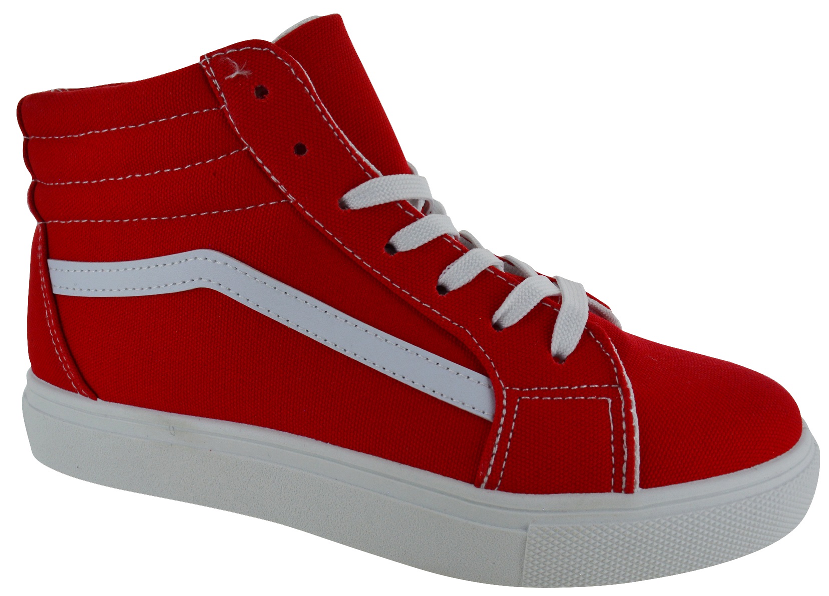 LADIES WOMENS LACE UP CANVAS RUNNING GYM SNEAKER HI TOP PUMPS TRAINERS SHOES SZ