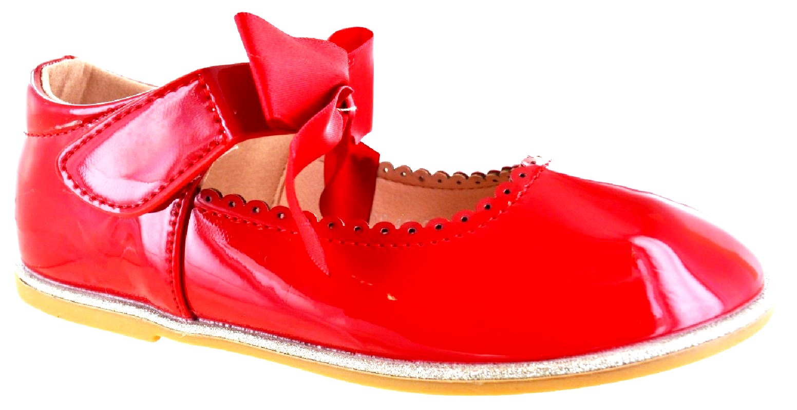 KIDS GIRLS CHILDRENS SCHOOL FLAT BOW DETAIL STRAP BOW PARTY BRIDESMAID SHOES SZ