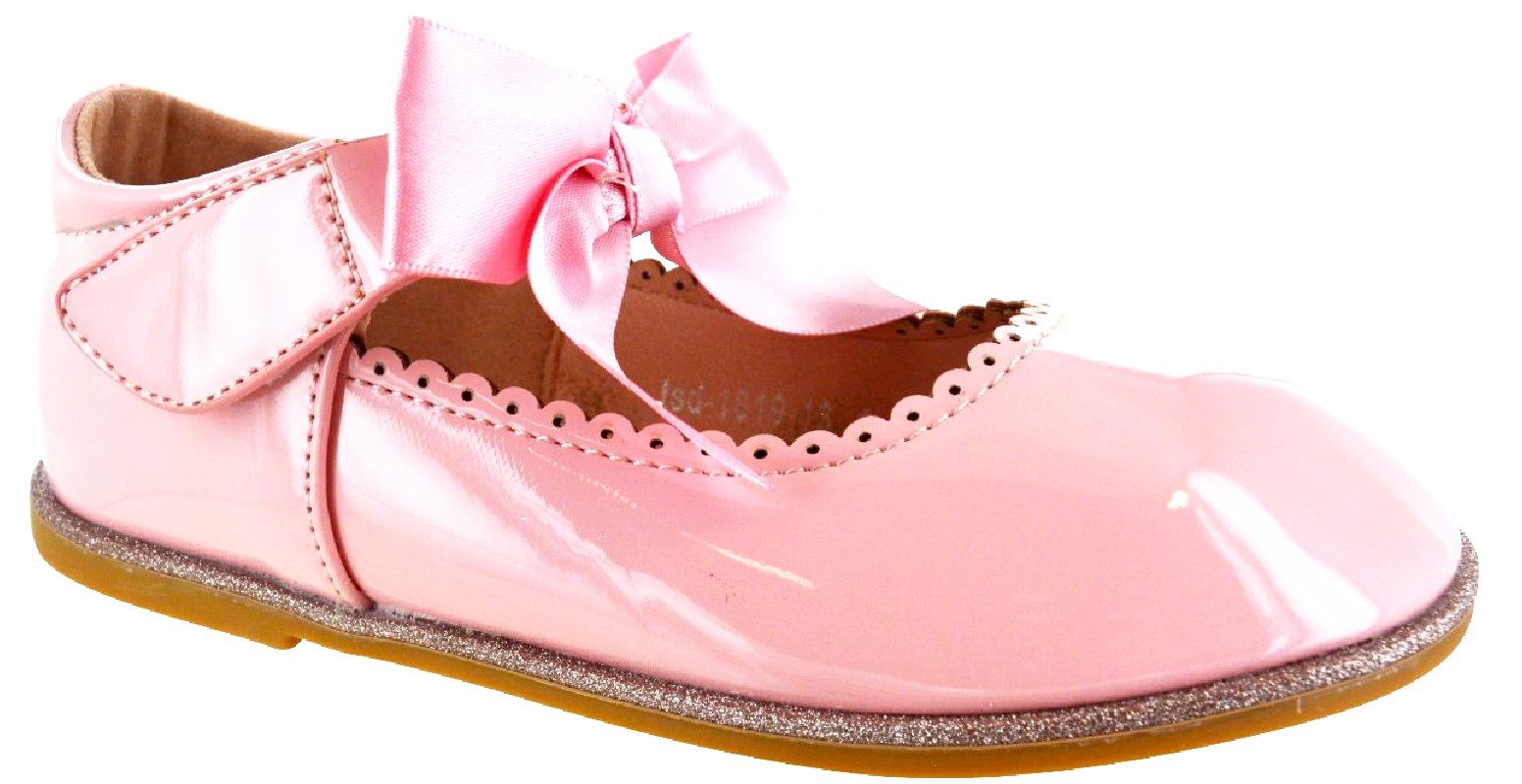 KIDS GIRLS CHILDRENS SCHOOL FLAT BOW DETAIL STRAP BOW PARTY BRIDESMAID SHOES SZ