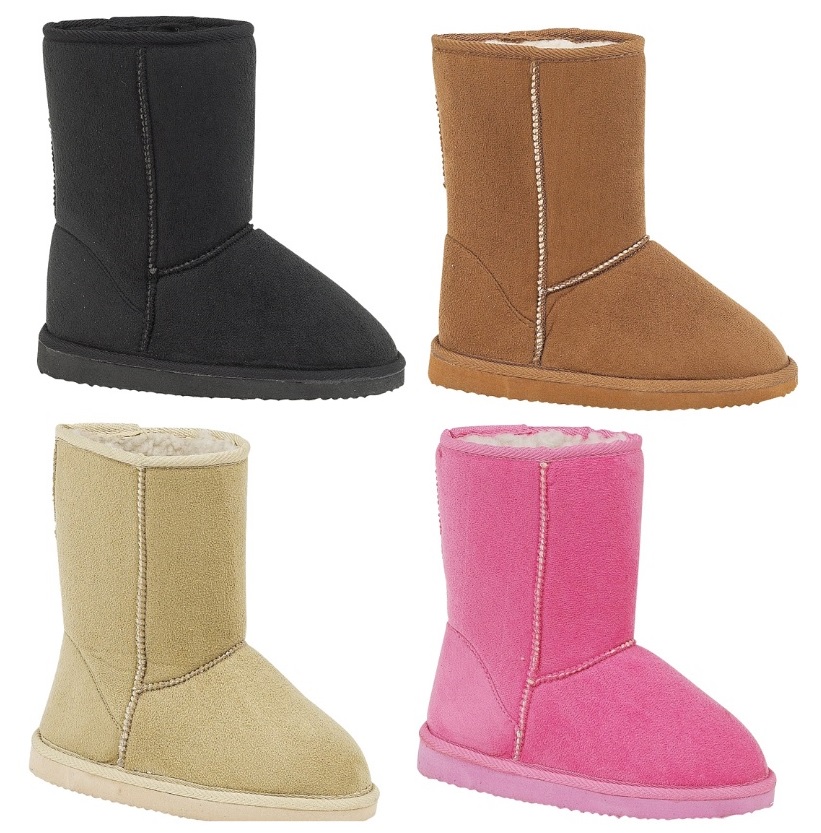 New Girls (Children's) Warm Winter Snow Flat Suede