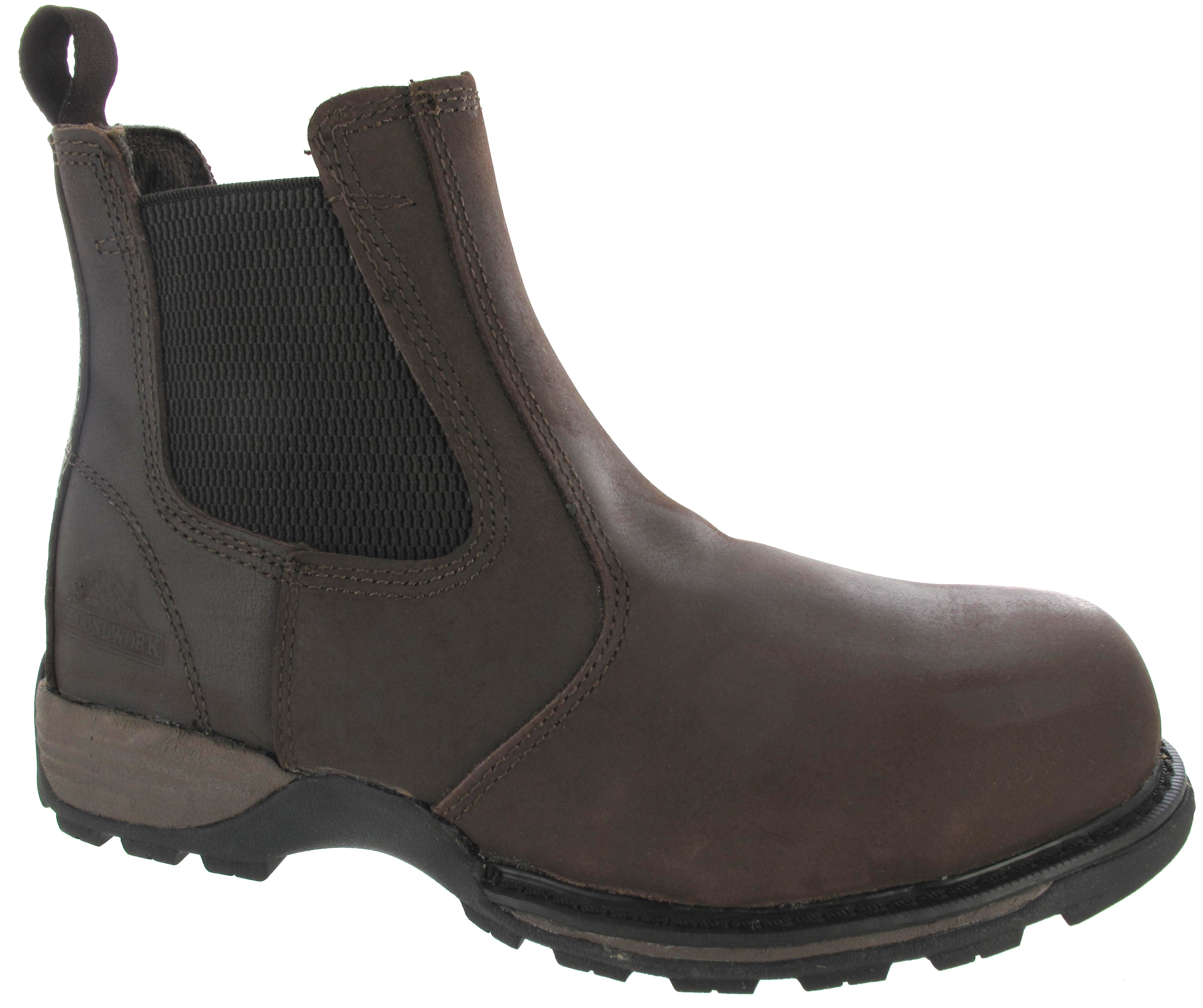 men's non steel toe slip on work boots