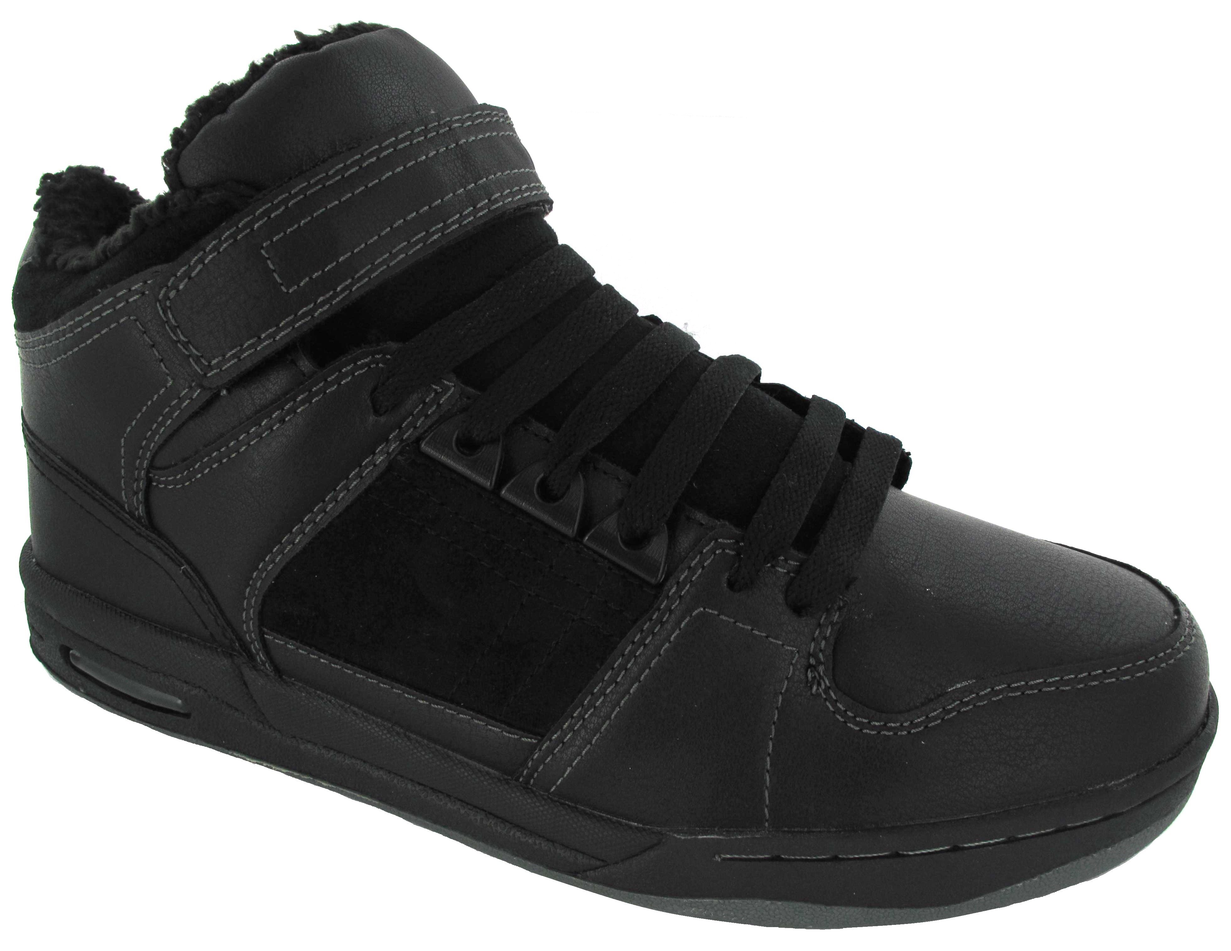 fur lined high top trainers