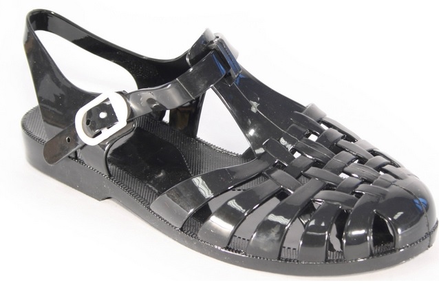 LADIES WOMENS JELLY SANDAL FLAT SUMMER BEACH RETRO GIRLS FLIP FLOPS SANDALS SIZE - Picture 3 of 22