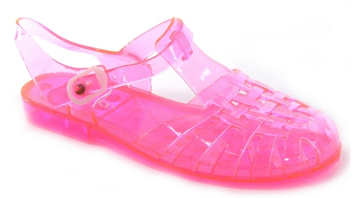 LADIES WOMENS JELLY SANDAL FLAT SUMMER BEACH RETRO GIRLS FLIP FLOPS SANDALS SIZE - Picture 12 of 22