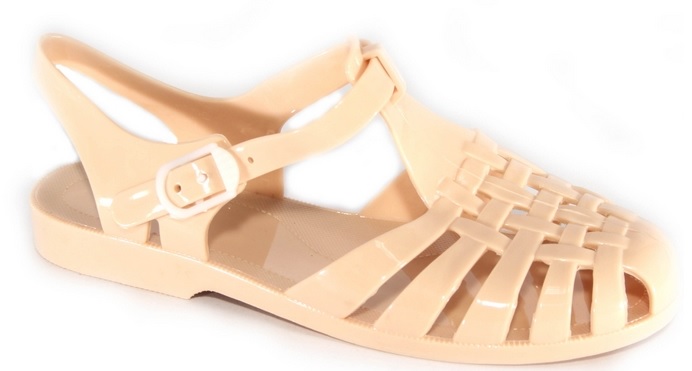 LADIES WOMENS JELLY SANDAL FLAT SUMMER BEACH RETRO GIRLS FLIP FLOPS SANDALS SIZE - Picture 11 of 22