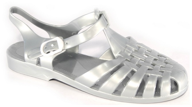 LADIES WOMENS JELLY SANDAL FLAT SUMMER BEACH RETRO GIRLS FLIP FLOPS SANDALS SIZE - Picture 13 of 22