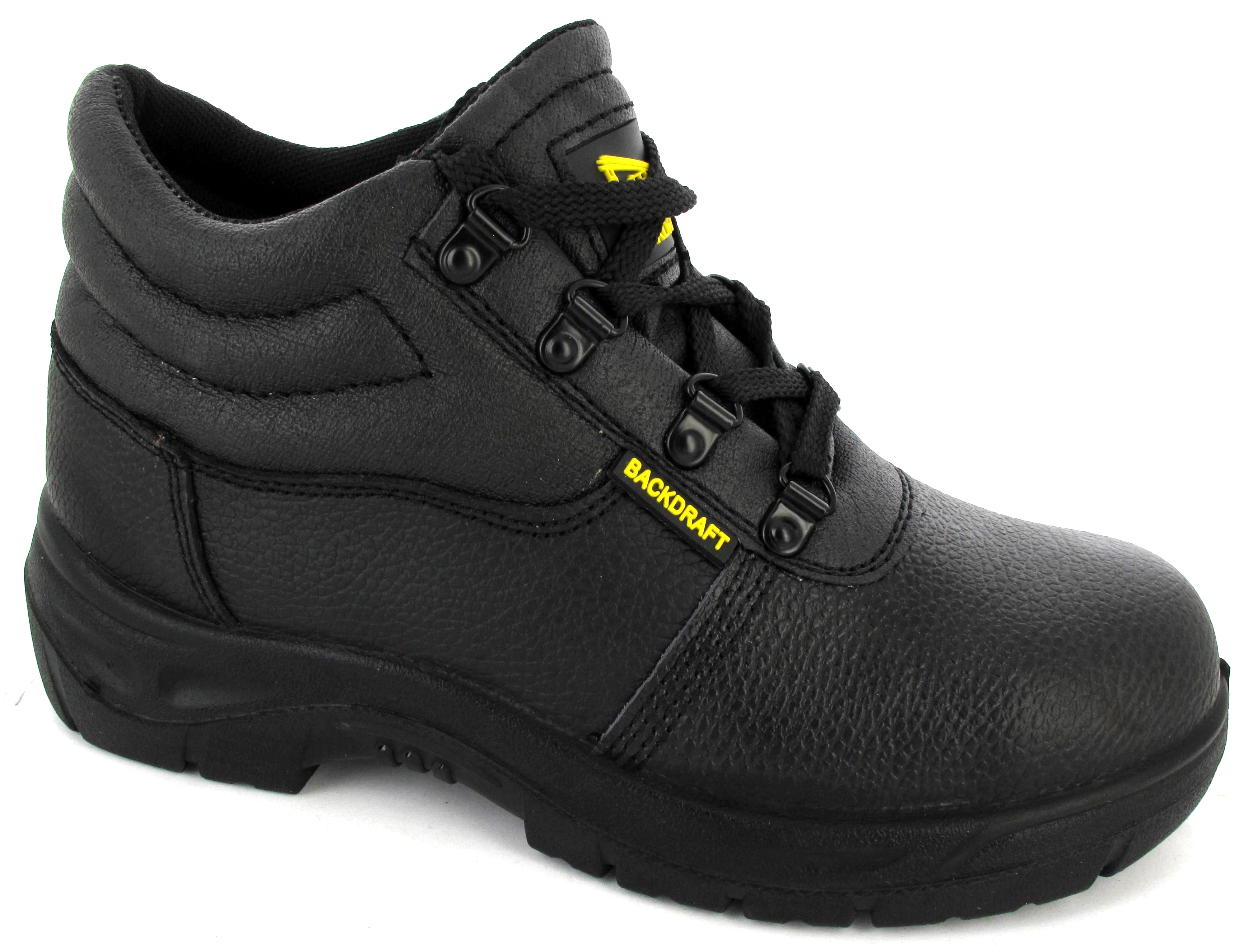 mens-black-steeltoe-leather-work-trainers-safety-footwear-boots-uk-size