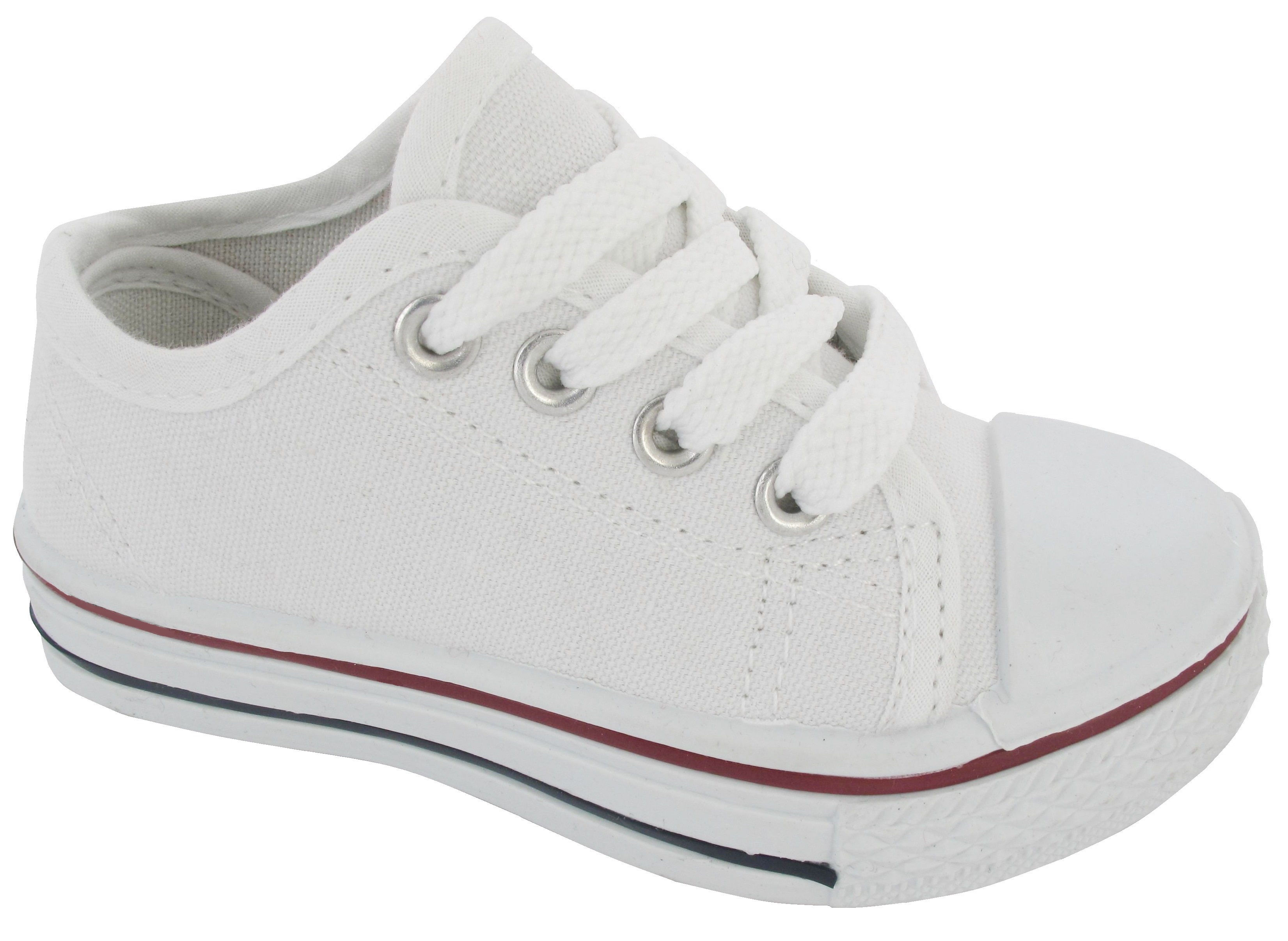childrens white canvas pumps