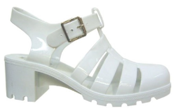 LADIES WOMENS JELLY SANDAL FLAT SUMMER BEACH RETRO GIRLS FLIP FLOPS SANDALS SIZE - Picture 21 of 22