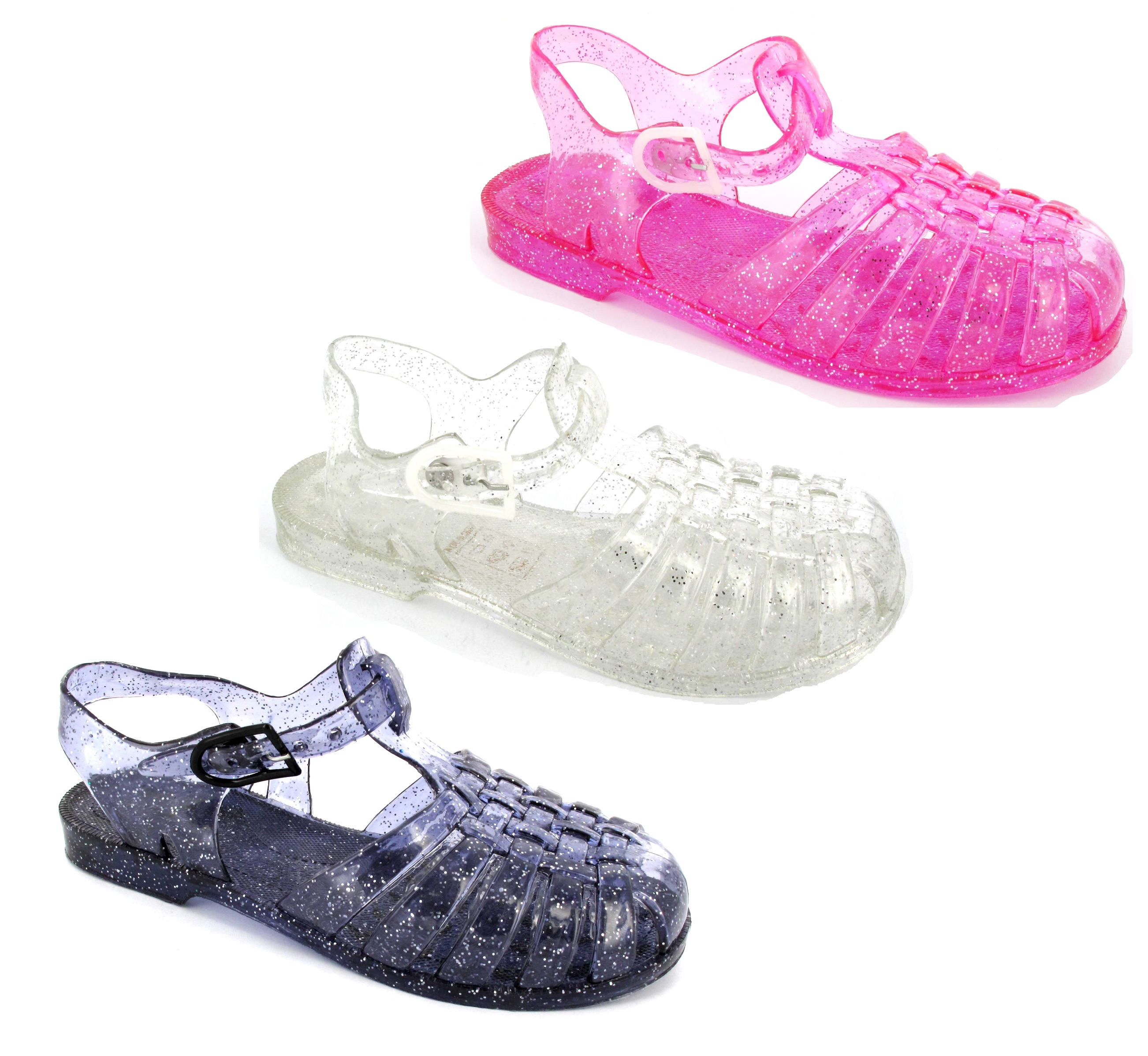 ... JELLY-SANDALS-JELLIES-KIDS-SUMMER-BEACH-BUCKLE-SANDALS-SHOES-SIZE-12-2