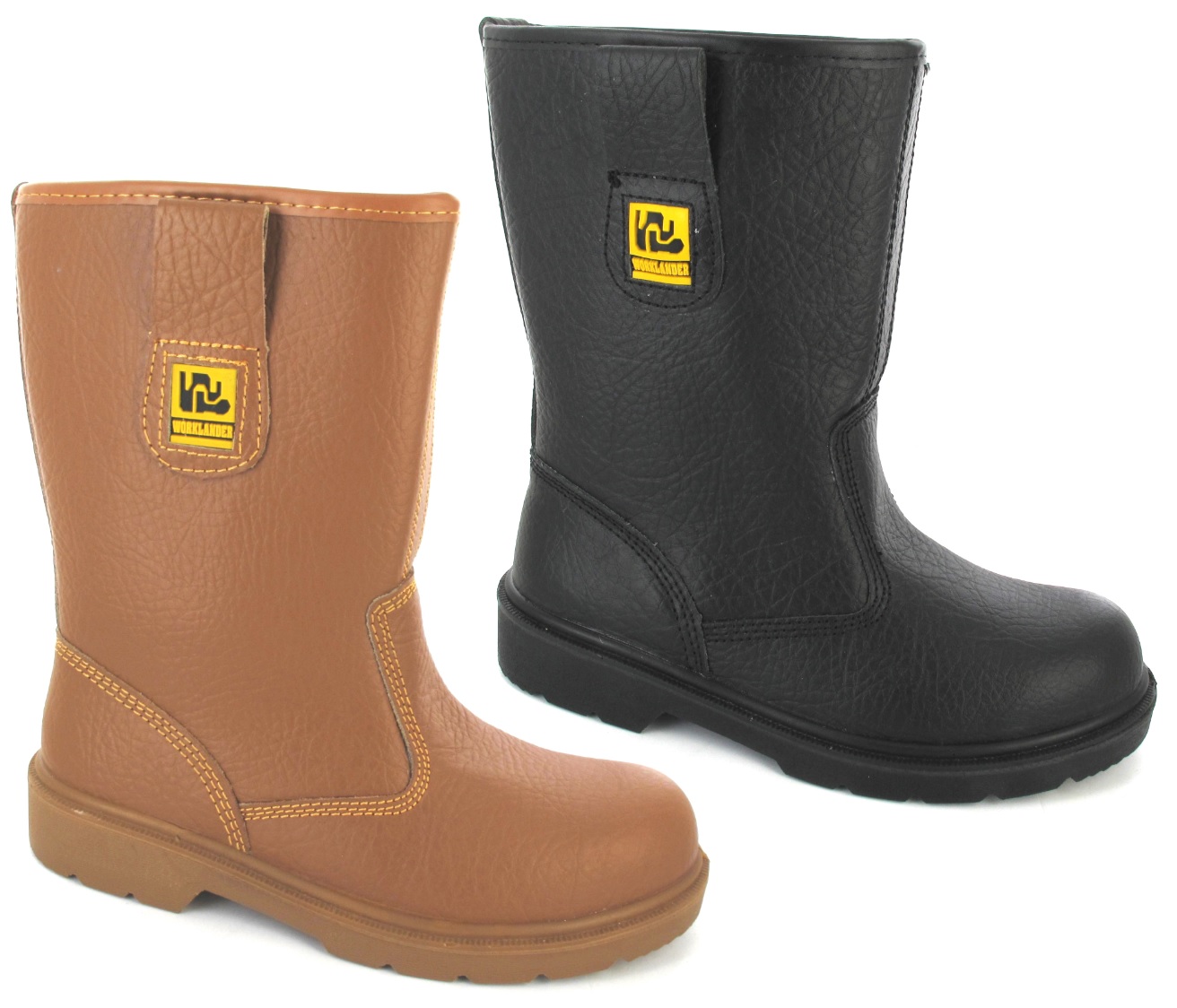 steel toe cap boots tan