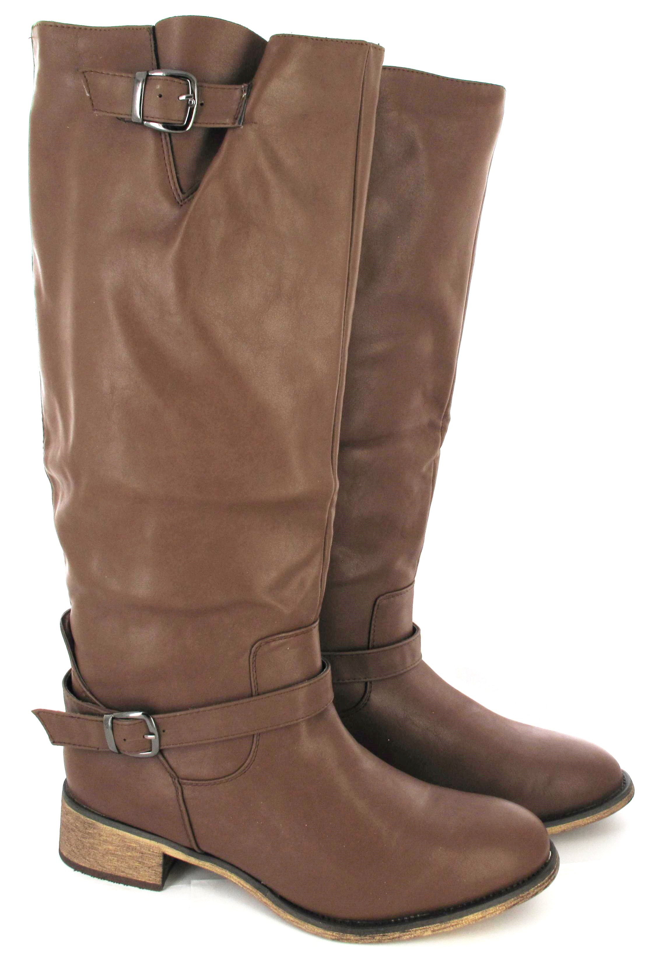 womens wide leg long boots