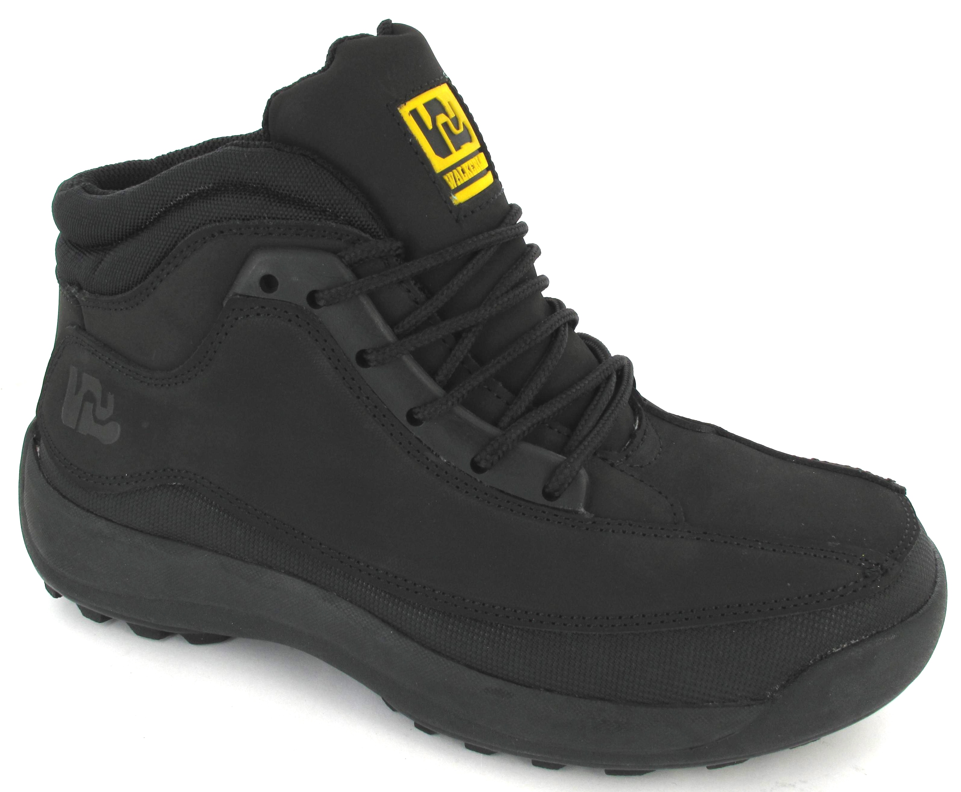 MENS SAFETY TRAINERS LEATHER STEEL TOE CAPS HIKING ANKLE BOOTS SHOES SIZE 6-13 | eBay