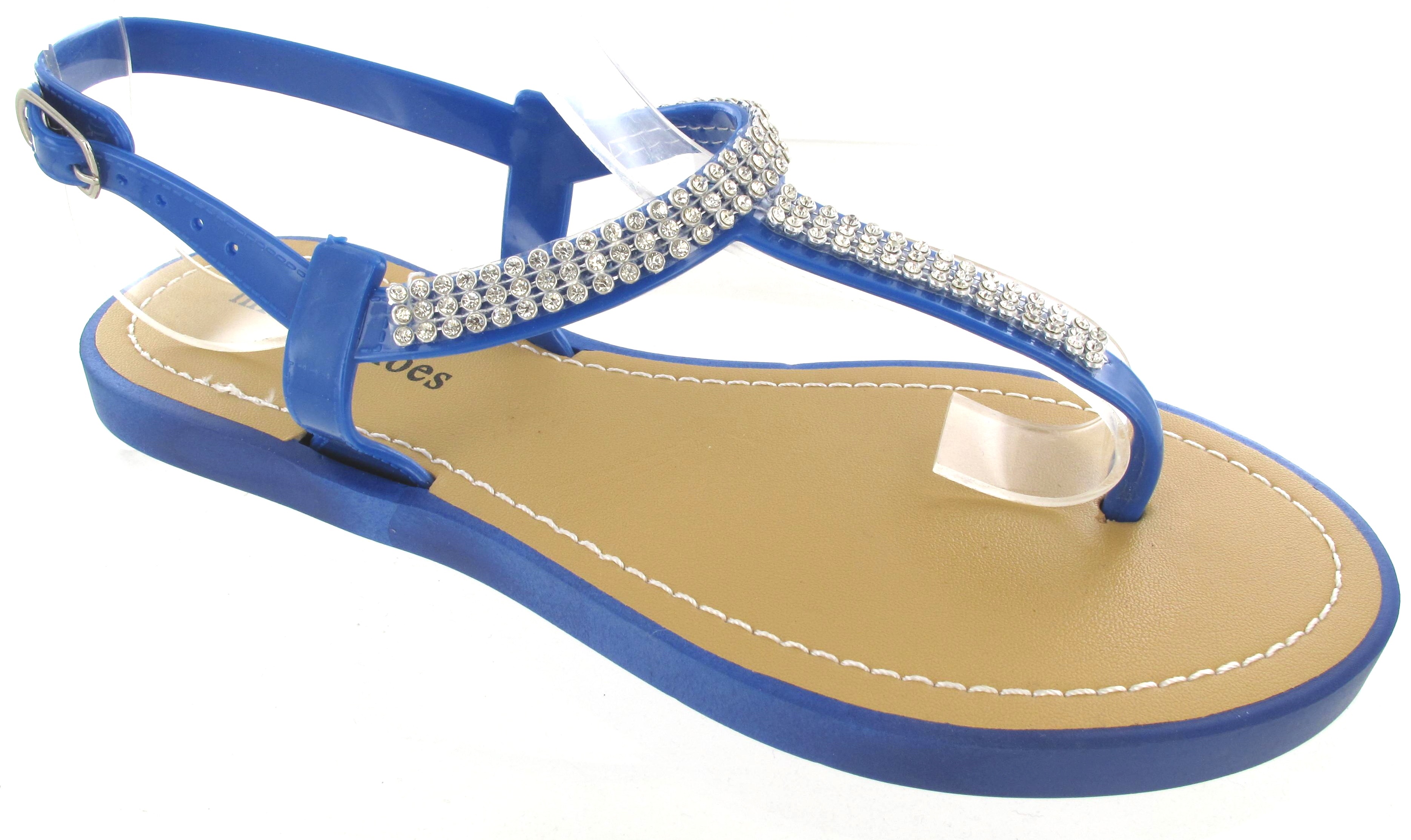 diamanté flat sandals