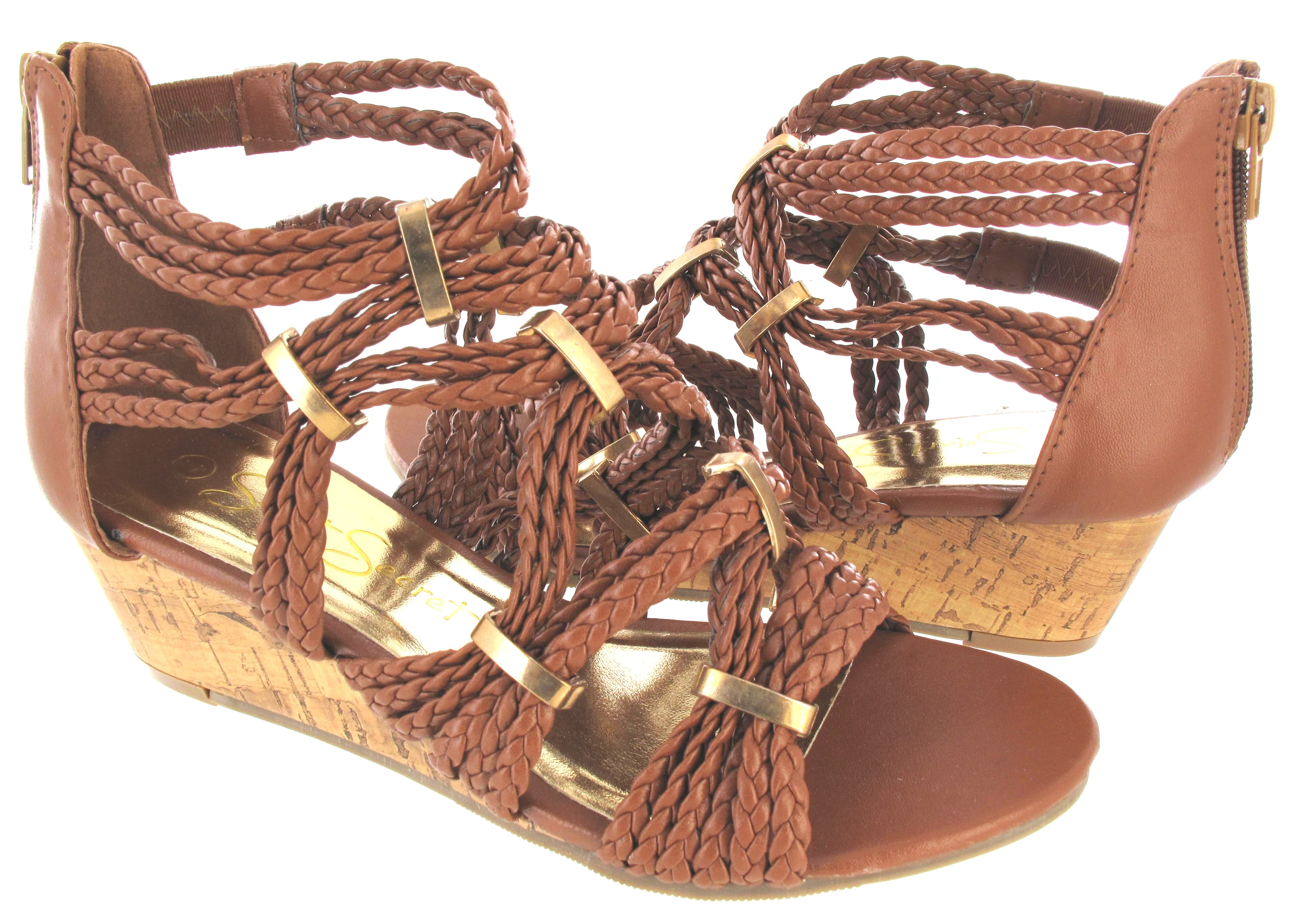 tan wedge sandals low heel