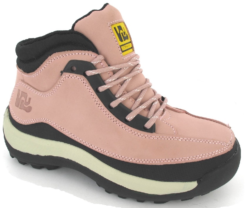 NEW LADIES PINK ONLY STEEL TOE CAP SAFETY TRAINERS HIKING WALKING BOOTS