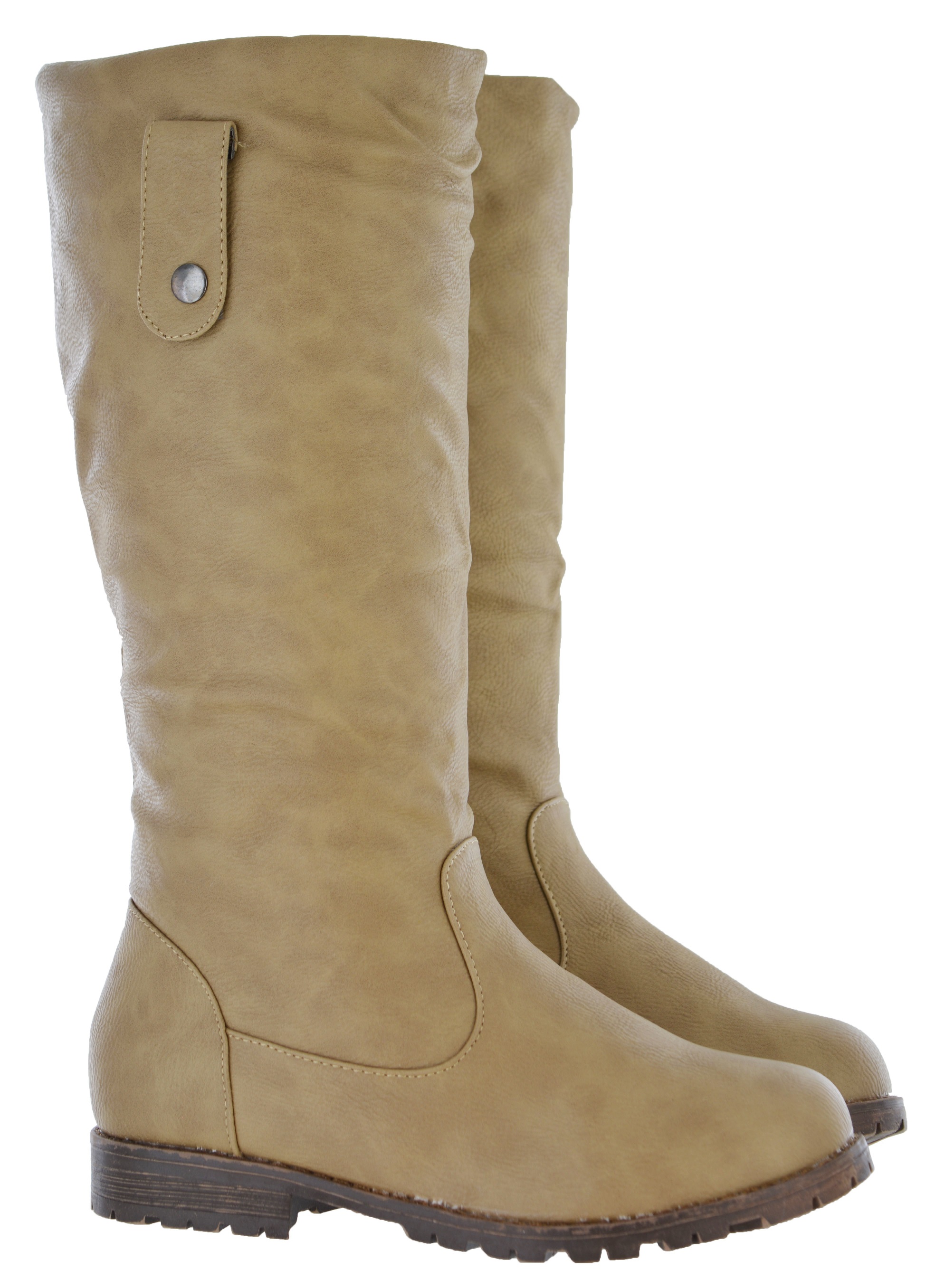 LADIES QUILTED WINTER FUR LINED WOMANS FASHION SNOW ANKLE