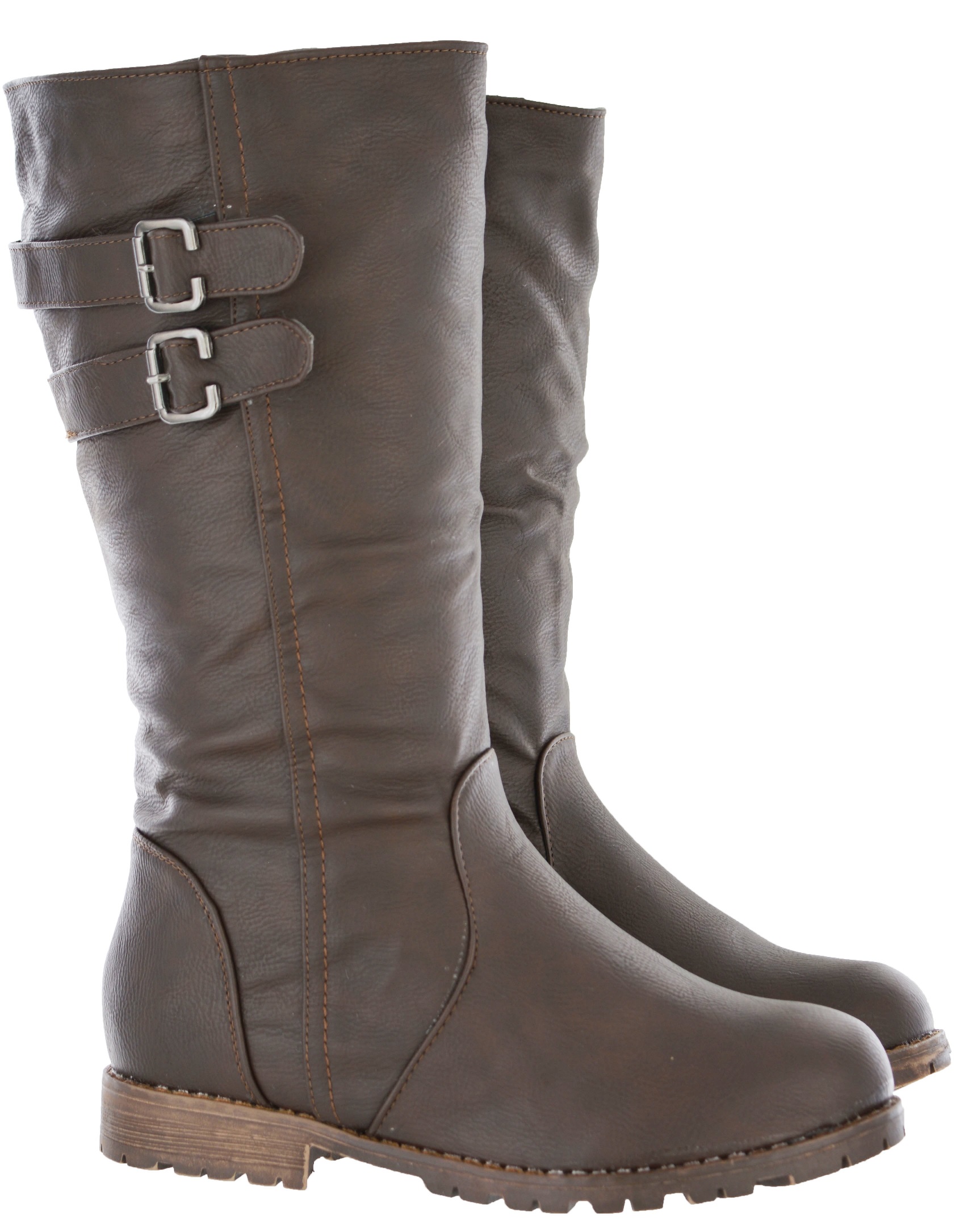 LADIES QUILTED WINTER FUR LINED WOMANS FASHION SNOW ANKLE BOOTS SHOES