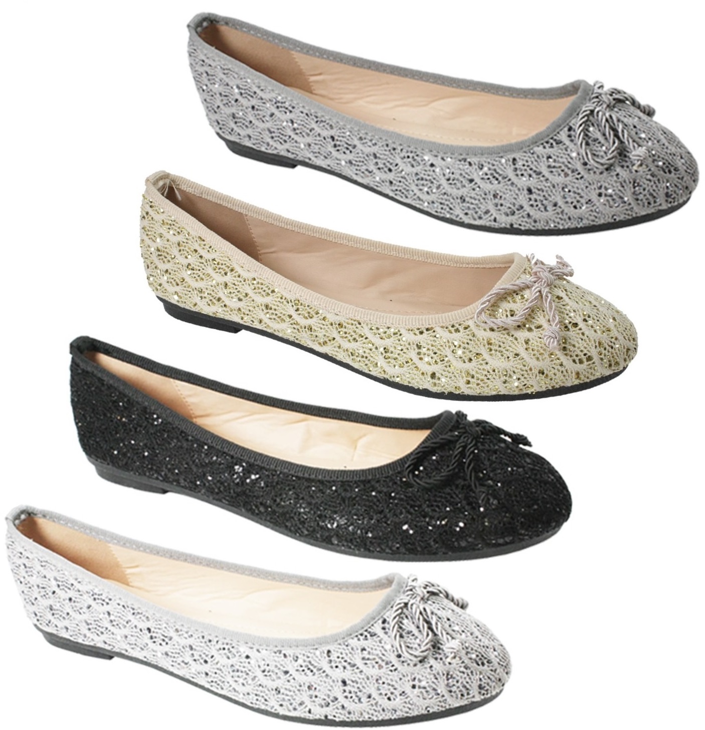 sparkly ballerina pumps