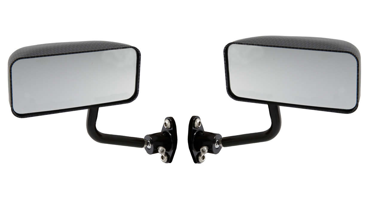 Motamec Racing 02 Formula Side Wing Mirror x2 Convex Glass CARBON LOOK