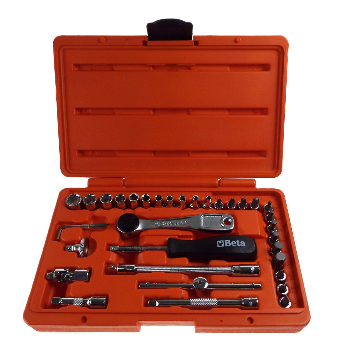Beta Tools Easy Socket Set & Ratchet 1/4" Square Drive 35 piece Kit 903/C35 eBay