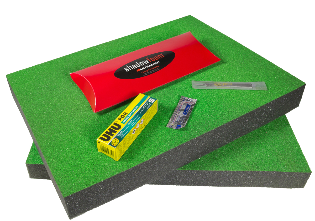 Motamec Shadow Foam Tool Insert KitFlight Case 530mmx380mm x 70/50mm