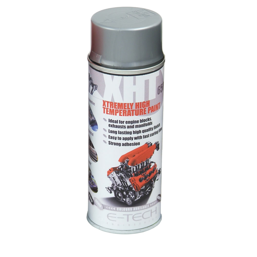 ETECH 400ML SILVER Extremely High Temperature Paint XHT VHT Exhaust