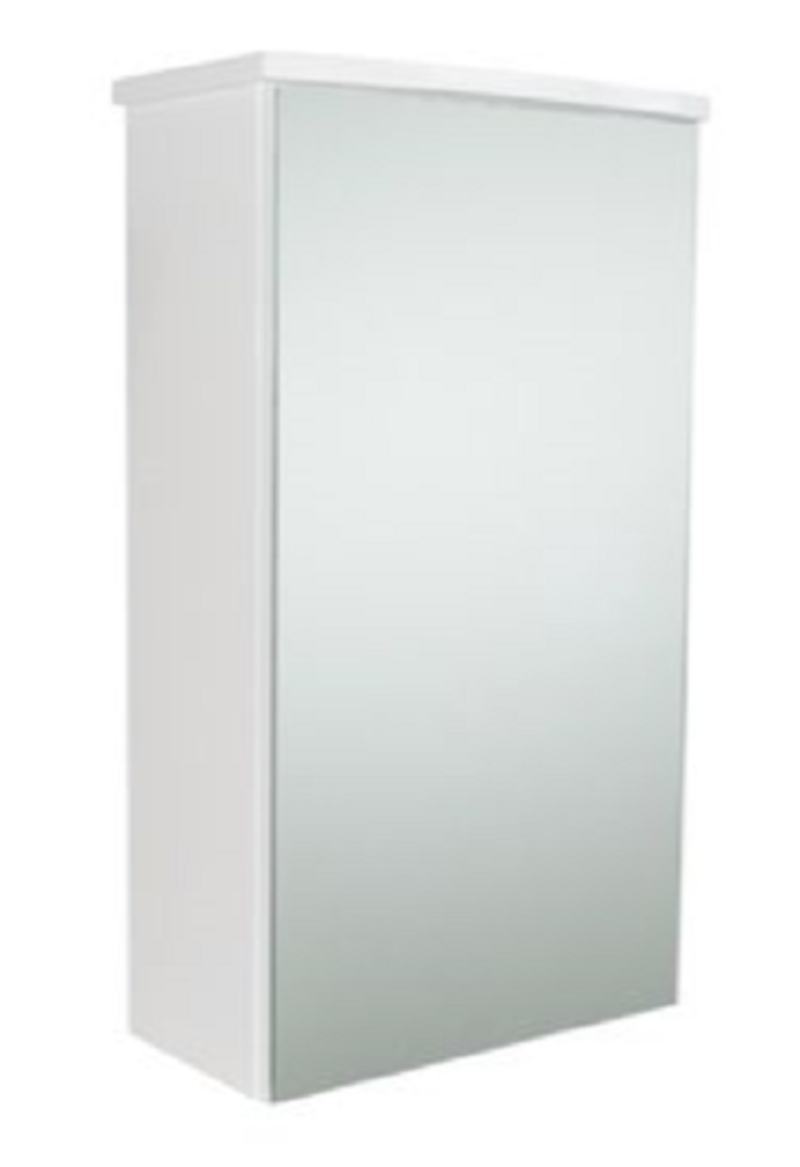 Pompeii Bathroom Mirror Single Door Cabinet White Gloss My Home Pompeii Bathroom Mirror Single Door Cabinet White Gloss
