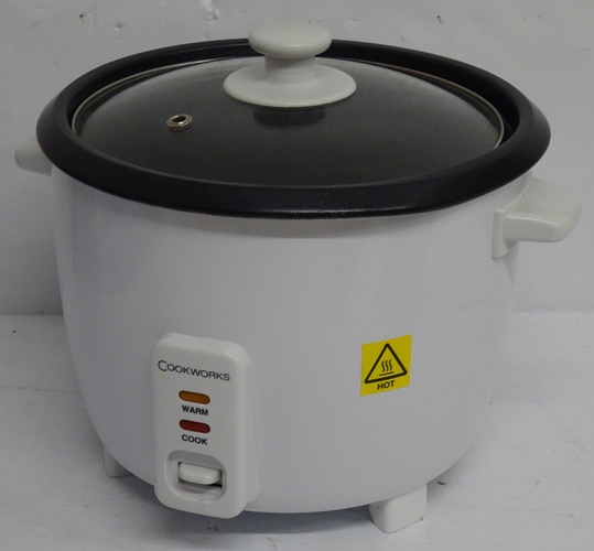 Cookworks 1.5 Litre Rice Cooker White RRP 19.99 lot B2952 5446346