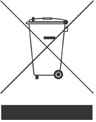 Crossed-out wheeled bin symbol