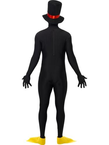 Penguin 2nd Skin Mens Fancy Dress Lycra Bodysuit Adult Christmas Animal Costume