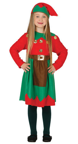 Christmas Elf Kids Fancy Dress Santas Little Helper Boys Girls Elves Costumes