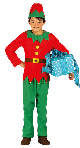 Christmas Elf Kids Fancy Dress Santas Little Helper Boys Girls Elves Costumes