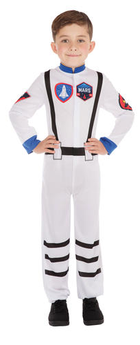 Astronaut Boys Fancy Dress Spaceman Uniform Kids World Book Day Childs Costume