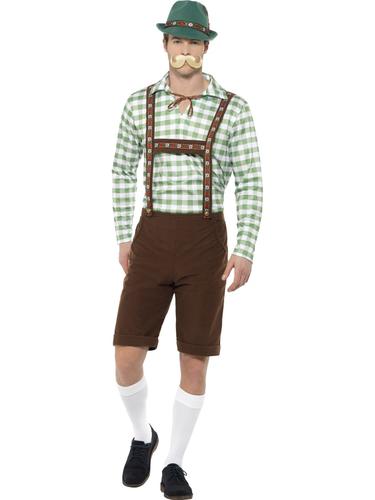 Alpine Bavarian Mens Fancy Dress German Oktoberfest Lederhosen Costume Hat