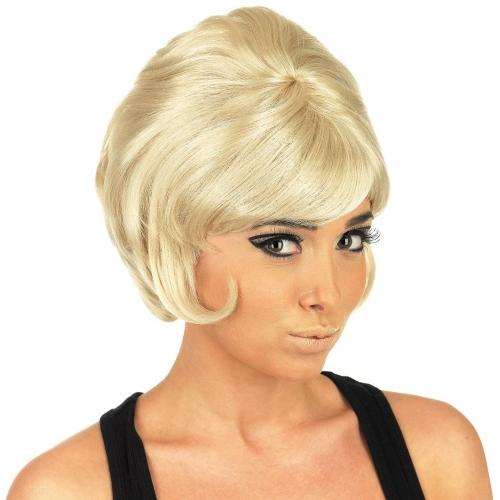 Beehive Wig 1960s Fancy Dress Mod Girl 60's Costume Ladies Adult