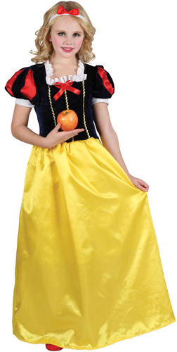 Girls Snow White Princess Fairytale Kids Fancy Dress Book Week Costume Age 3-13