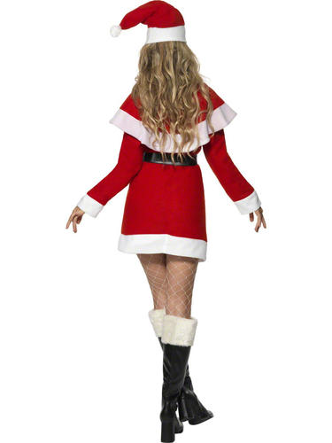 Miss Santa Claus Ladies Fancy Dress Mrs Christmas Festive Xmas Adult Costume New