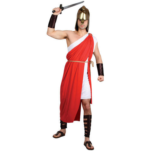 Spartan Warrior Mens Fancy Dress Greek Grecian Roman Historical Adults Costume
