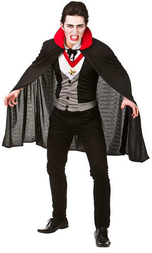 Assetati di sangue vampiro uomo Halloween Dracula Adulti Costume Outfit