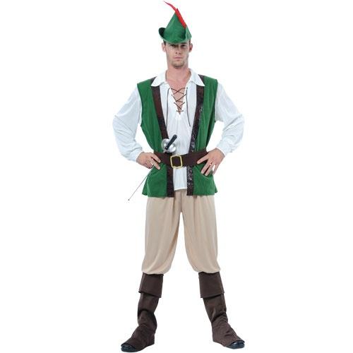 Robin Hood Hat Mens Fancy Dress Medieval Book Week Adults Costume Outfit New