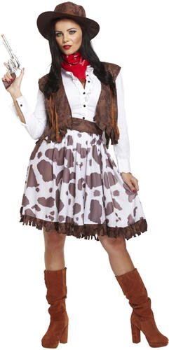 Cowboy /& Cowgirl Couple Fancy Dress Adults Mens Ladies Western Rodeo Costume New